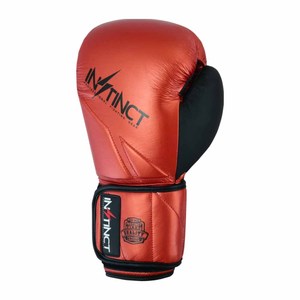 Gants d'entraînement en cuir de vachette Techno Kickboxing de qualité supérieure, durables, légers, avec sangle de poignet réglable pour la fermeture - Product Image 2