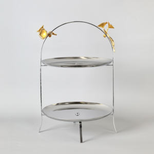 Equipo para Restaurantes y Hoteles, Soporte de Pastel de Lujo de 3 Niveles con Forma de Jaula de Pájaro Dorada Hecha a Mano para Decoración de Bodas - Product Image 5