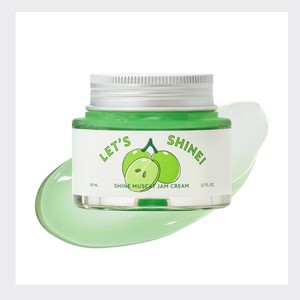 ครีมบำรุงผิวหน้า Let's Shine Shine Muscat Jam Cream ผลิตภัณฑ์ความงามเกาหลี ผลิตในเกาหลี 80 มล.  กรีน ไฮยาลูรอนิค แอซิด - Product Image 1