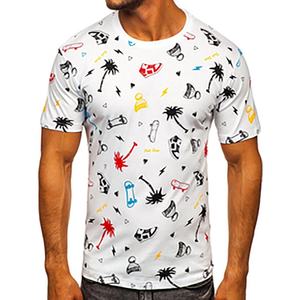 Camisetas de Manga Corta para Hombre al por Mayor, Personalizadas, Talla Grande, Cuello Redondo, Corte Regular, 100% Algodón, 180g, Secado Rápido, Transpirables y Ecológicas - Product Image 1