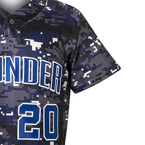 Nouveauté, vêtements de sport 100% polyester, meilleur prix, uniforme de baseball, ensembles respirants - Product Image 3