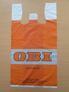 Personalizado propio logotipo impreso plástico compras camiseta chaleco bolsas - Product Image 3