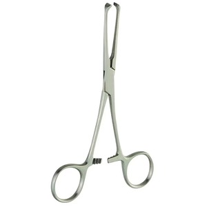 Pinzas para Tejidos Allis de 140 mm, 4x5 Dientes, 364-098-140, Acero Inoxidable, Instrumento Quirúrgico Manual con Certificación CE para un Agarre Seguro de Tejidos - Product Image 1