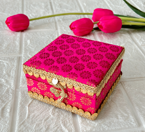 Handmade Indian Elegant Decorative MDF Jewelry <b>Box</b> Die Cutting Printing Multiple Colors Religious Style Holiday Supplies - Product Image 1