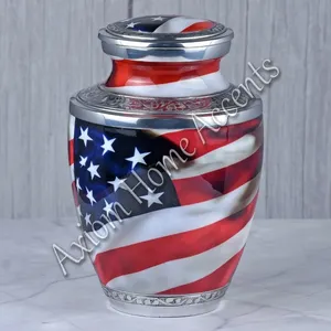 Urne funéraire contemporaine en aluminium au design élégant - Un hommage stylé pour honorifier les êtres chers par Axiom Home Accents - Product Image 6