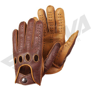 Men's Leather Full Finger Car Driving <b>Gloves</b> Genuine Real Leather Driving <b>Glove</b> New Style Fashion <b>Gloves</b> Daily Life Use - Product Image 5