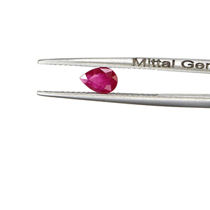 Perles de rubis de Birmanie naturelles non traitées 3x5mm, pierres précieuses facettées, prêtes à l'emploi pour la création de bijoux - Product Image 2
