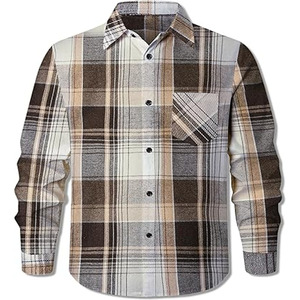 Camisa de Franela para Hombre, Totalmente Personalizada, de Alta Calidad, Ecológica, Transpirable y Ligera, Estilo Perfecto, Gran Venta, Precio Razonable - Product Image 1