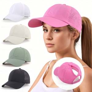 Nouvelle Casquette de Baseball Femme Été 2025 Séchage Rapide Protection Solaire Extérieure Respirante Tendance Sportive avec Trou pour Queue de Cheval - Product Image 1