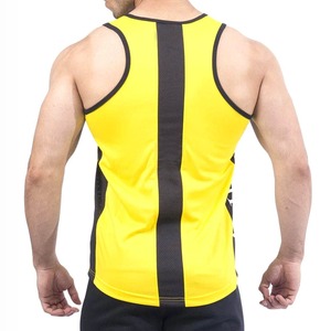 Camiseta Deportiva de Alta Calidad para Hombre, Ajustada, de Secado Rápido, para Gimnasio, Fitness, Running, con Estampado por Transferencia de Calor, en Poliéster/Algodón Acanalado - Product Image 5