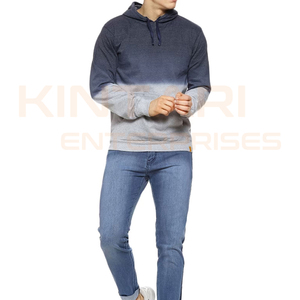 Sweat-shirt à capuche pour homme, vente en gros, automne, respirant, écologique, polyester/coton, logo personnalisé, couleur unie, sur mesure - Product Image 2