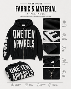 เสื้อฮู้ดดี้โอเวอร์ไซส์สำหรับผู้ชายจาก ONETEN APPARELS ผ้าฝ้ายเฟรนช์เทอร์รี่ เสื้อสเวตเชิ้ตสำหรับฤดูหนาว สตรีทแวร์ สีพื้น แห้งเร็ว - Product Image 6