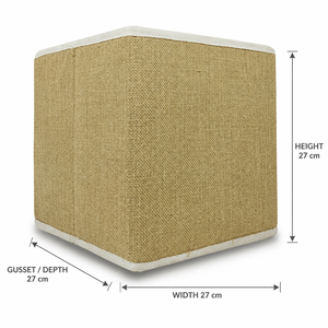 Natural Jute Foldable <b>Storage</b> <b>Basket</b> 27x27x27 cm Home <b>Storage</b> Organizer Custom Logo Wholesale OEM ODM Private Label Manufacturer - Product Image 3