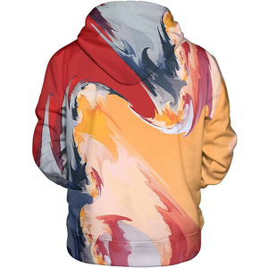 Sudadera con Capucha Estampada con Diseño de Galaxia para Hombre, Corte Regular, Informal, Manga Larga, Tejido de Poliéster, Ropa de Otoño - Product Image 4