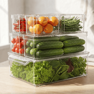 Premium Stackable <b>Containers</b> for Pantry Items, Condiments, Produce & Daily Essentials - Product Image 1