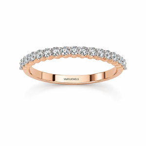 Anillo de Boda de Media Eternidad con Diamantes Cultivados en Laboratorio, Corte Moderno, para Mujer, Oro 10K 14K 18K, Plata 925 935, Regalo para Fiesta de Compromiso - Product Image 3