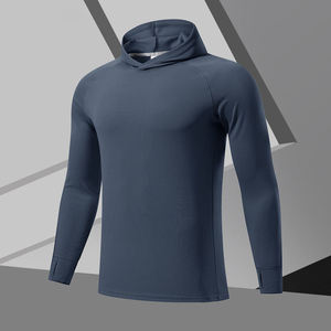 Sudadera con capucha para hombre, de manga larga, para invierno, para gimnasio, para culturismo, con logotipo personalizado en relieve. - Product Image 2