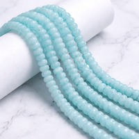 Perles de pierres précieuses rondes en turquoise naturelle de 8 mm en gros pour la fabrication de bijoux, marque Jaunty