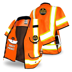 Premium Reflective Safety Vest Durable <b>Construction</b> Workwear <b>Uniforms</b> Safety Vest Manufacturer Wholesale Supply - Product Image 5