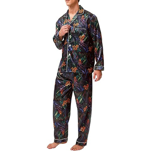 Easy Care <b>Men</b> Night Suit Short Sleeve Scoop Neck Shorts <b>Set</b> Drawstring Soft Breathable Lightweight Summer <b>Pajamas</b> Home - Product Image 2