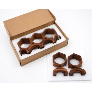 Sistema Modular de Estantes para Especias Hexagonales de Madera Sheesham al por Mayor |   Muebles de Cocina de Madera de Palisandro Indio - Product Image 6