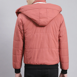 Chaqueta Acolchada de Moda para Hombre, Estilo Informal, de Manga Larga, Cómoda para el Invierno, con Bolsillos y Cierre de Cremallera - Product Image 4