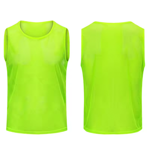 Chaleco Deportivo Unisex Amarillo sin Mangas, Cuello Redondo, Transpirable, de Poliéster, para Entrenamiento, para Adultos, para Todas las Temporadas - Product Image 4