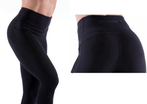 Leggings de sport GAF de haute qualité pour femmes, respirants, chauds, extensibles, sublimation avec logo à la taille, taille haute - Product Image 6