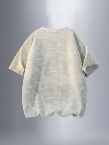 เสื้อยืดพิมพ์ลายกราฟิกแบบย้อมสีเอซิดทรงโอเวอร์ไซส์สไตล์วินเทจสตรีทแวร์ผ้าฝ้ายระบายอากาศได้ดีใส่สบายสำหรับฤดูร้อนเสื้อยืดผู้ชาย - Product Image 2
