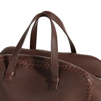 Sac à main Boston en cuir de mouton véritable, 30 cm, style vintage, sac fourre-tout souple en cuir, sac à main de créateur pour femme avec poignée supérieure