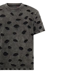 T-shirts pour hommes en coton 100% de qualité supérieure, séchage rapide, effet usé, fabrication sur mesure, impression de logo disponible. - Product Image 4