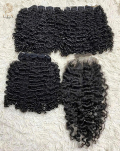 Peluca de Cabello Humano Vietnamita Rizado Birmano con Encaje Frontal, Doble Trama a Máquina para Mujer, Cabello Virgen - Product Image 4