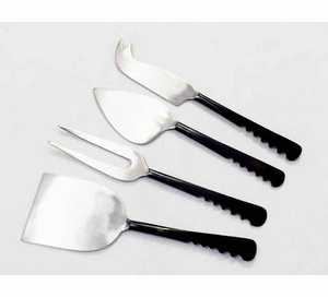 Stainless Steel Cheese Utensil Set 3-Piece Spatulas With <b>Fork</b> Dishwasher Safe Metal Handles - Product Image 2