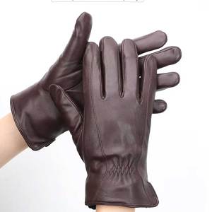Latest Design Leather Touch Screen Thermal Winter <b>Driving</b> <b>Gloves</b> in Solid Color Waterproof Driver Safety Daily Use <b>Gloves</b> - Product Image 1