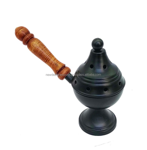 Brûleur d'encens et de loban en métal - Product Image 3