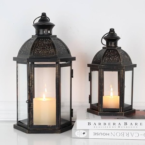 Home Decor Customised Decorative Outdoor Indoor Metal <b>Candle</b> <b>Lanterns</b> Farmhouse Floor & Hanging Metal <b>Candle</b> <b>Lanterns</b> - Product Image 2