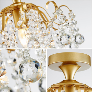 Lustre en cristal, <span class=keywords><strong>luminaire</strong></span> <span class=keywords><strong>de</strong></span> plafond moderne pour chambre à coucher, couloir, bar, cuisine, <span class=keywords><strong>salle</strong></span> <span class=keywords><strong>de</strong></span> <span class=keywords><strong>bain</strong></span> - Product Image 6