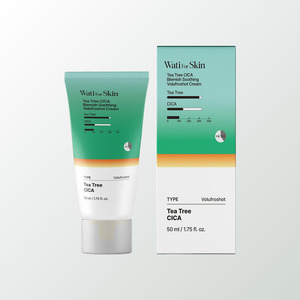 <b>face</b> cream lotion Korean Whatiforskin Tea <b>Tree</b> Cica Blemish Soothing Volume Pro Shot Cream Made in Korea - Product Image 4