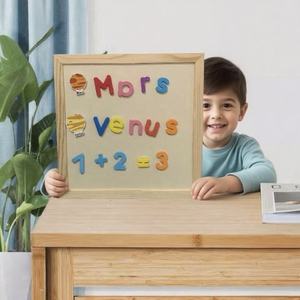 <span class=keywords><strong>Pizarra</strong></span> Magnética con Soporte <span class=keywords><strong>en</strong></span> Forma de Casa, <span class=keywords><strong>Pizarra</strong></span> de Dibujo de Madera Ecológica para Niños Preescolares, para Escribir y Dibujar - Product Image 3