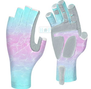 Gants de pêche performants sans doigts, respirants, séchage rapide, protection UV, antidérapants, confortables, ajustement extensible pour la pêche - Product Image 1