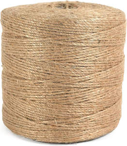 Ficelle de jute naturelle 3 mm, écologique, cordon long pour le tricot à la main, le tricot, l'artisanat, le jardinage, l'extérieur, usage intensif - Product Image 1