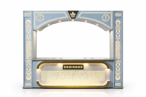 Mostrador de Acero Inoxidable Iluminado de Lujo King International, Arco Decorativo para Cafetería, Hotel, Restaurante y Servicios de Catering - Product Image 2