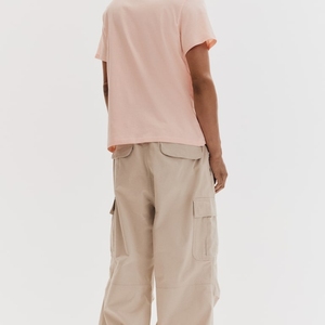Men's <b>Plain</b> <b>Pink</b> Short Sleeve T-Shirt Regular Fit O-Neck Casual Cotton Jersey Top - Product Image 5