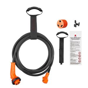 Cavo di Alimentazione per Camper 25ft 30Amp Resistente 3*10AWG con Spina NEMA TT 30P/30R e Indicatore LED - Product Image 1