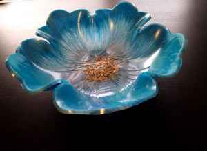 Hermoso tazón decorativo, hecho a mano, tazón, decoración, ideas de decoración para el hogar, para servir, arte en resina. - Product Image 3