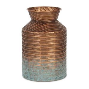 Modern Copper Tabletop Vases Set Handmade Hammered Finish Decorative Flower Vase Conical Shape - Product Image 4