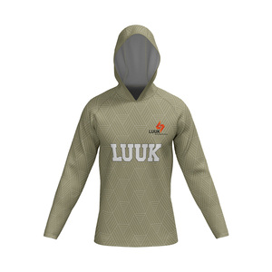 Custom Printed Character Unisex Basketball Practice Hooded Shooter Shirt Front Logo Breathable Moisture Wicking Plus Size - Product Image 2