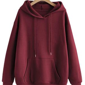 Sudadera con Capucha para Mujer, Cálida, de Forro Polar, con Bolsillo Tipo Canguro, Cómoda, Informal, de Manga Larga para Invierno - Product Image 1