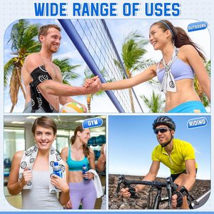 Toalla refrescante personalizada para equipos, suave, ligera, de secado rápido, con sensación de hielo, para el cuello, para entrenamiento deportivo, gimnasio, correr, alivio del calor al aire libre - Product Image 6