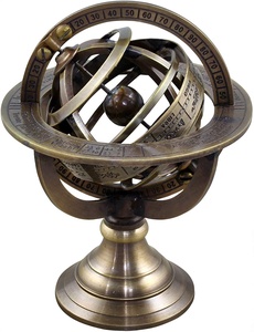 Plata Exclusivo armillary náutico personalizado Venta caliente globo del mundo de plata para la decoración del hogar y la Oficina a precio barato - Product Image 6